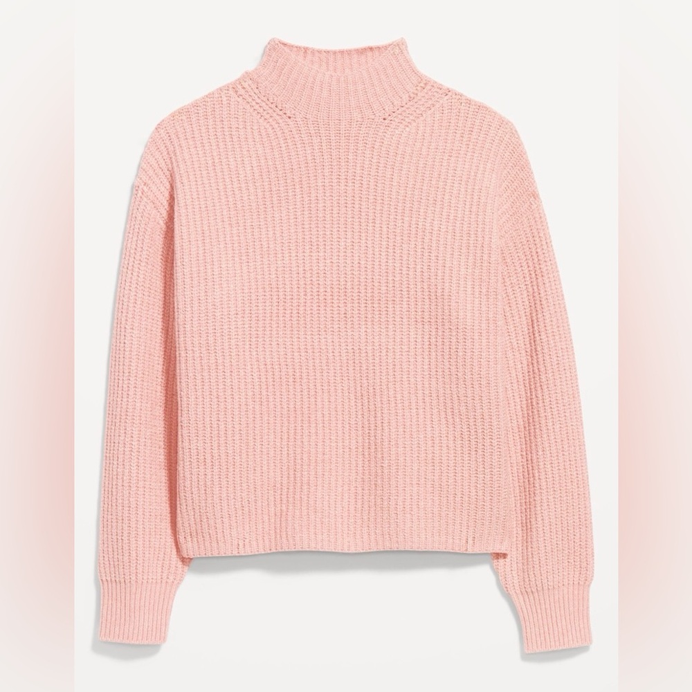 Old Navy Cozy Pink Turtleneck Sweater